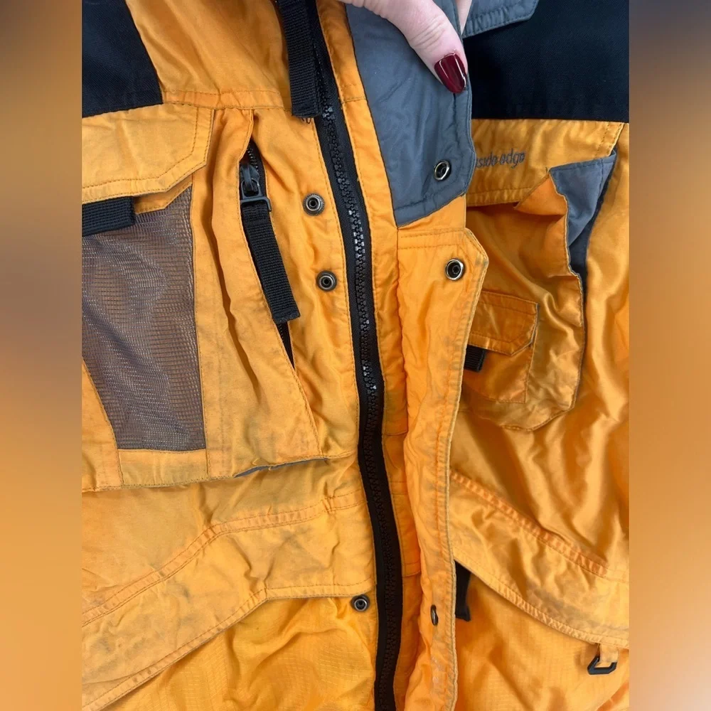 Pacific Trail Vertical Inside Edge Unisex Outwear Parka Jacket Yellow Youth XL